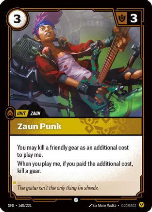 Image of Zaun Punk (160/221) - Spiritforged Foil