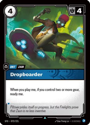 Image of Dropboarder (072/221) - Spiritforged Foil