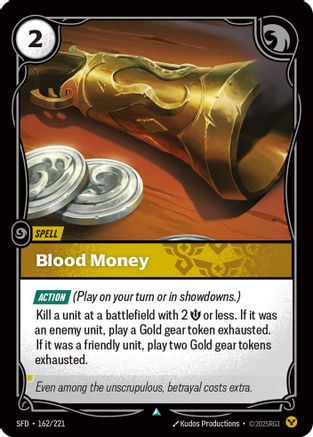 Image of Blood Money (162/221) - Spiritforged Foil