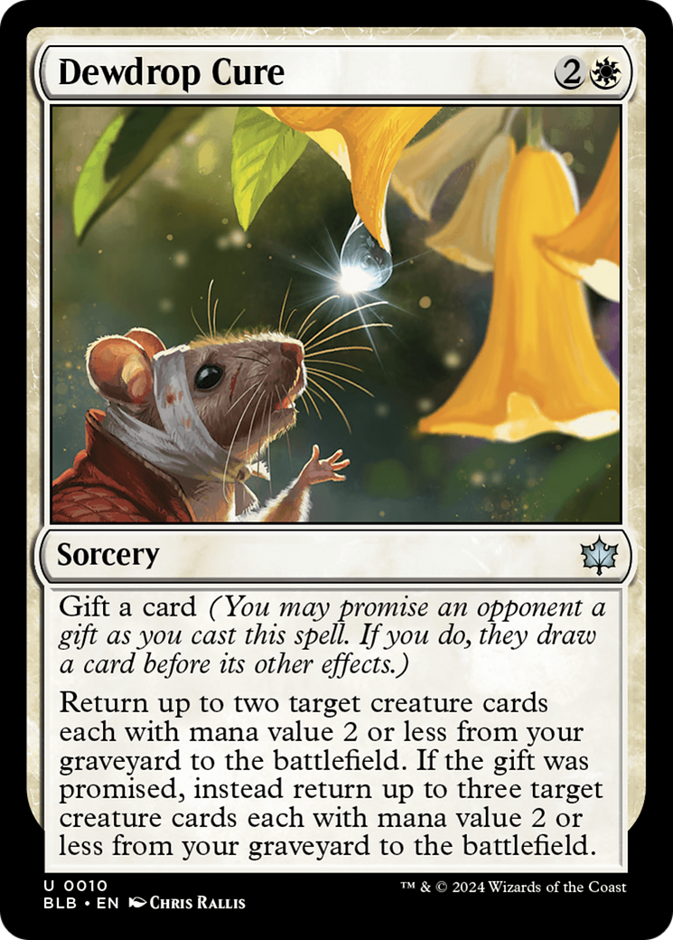 Image of Dewdrop Cure [Bloomburrow]