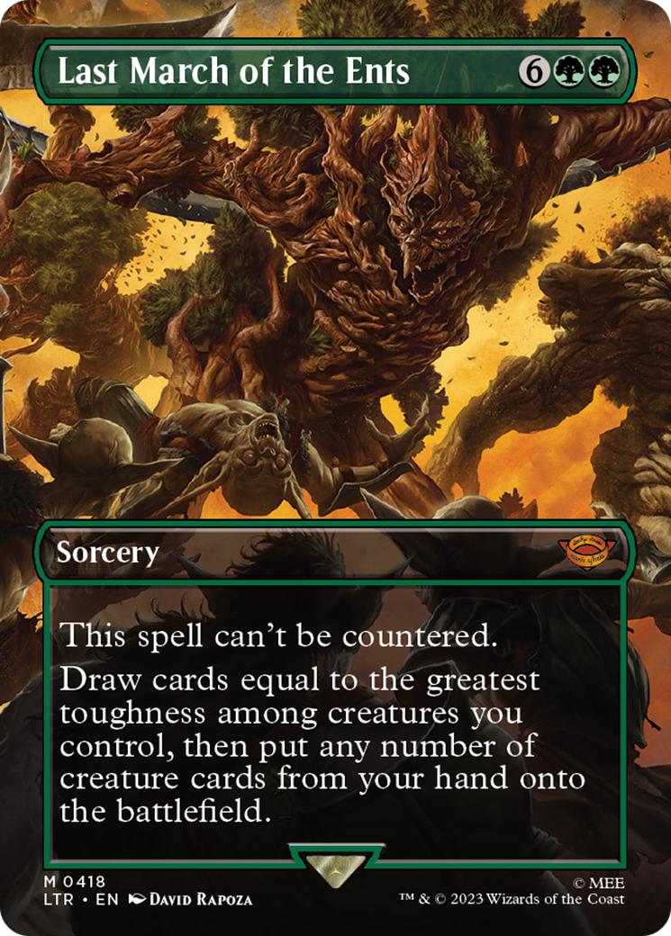Image of Last March of the Ents (Borderless Alternate Art) [The Lord of the Rings: Tales of Middle-Earth]