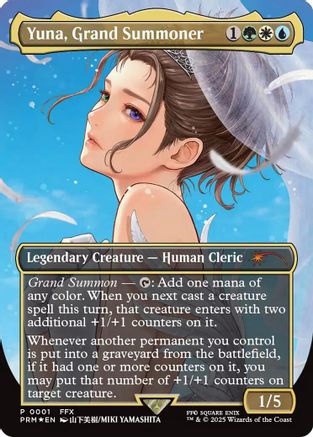Image of Yuna, Grand Summoner (Borderless) [Wizards Play Network 2025]