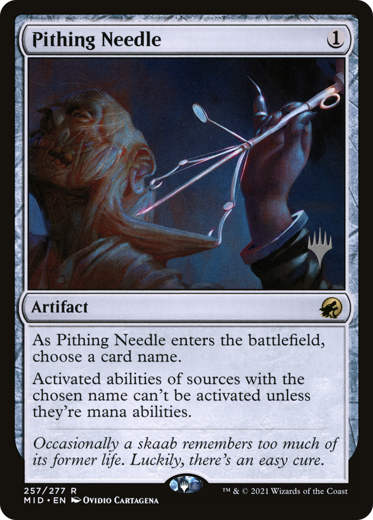 Image of Pithing Needle (Promo Pack) [Innistrad: Midnight Hunt Promos]