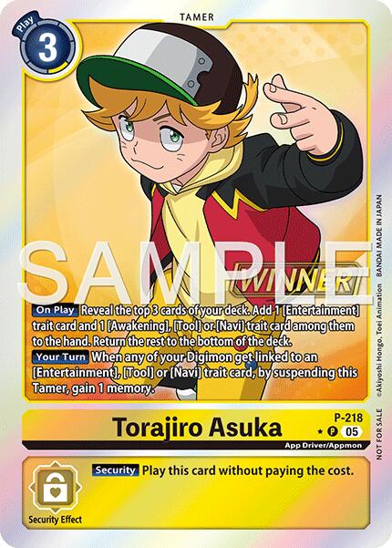 Image of Torajiro Asuka [P-218] (Official Store Tournament 2026 Vol. 1 Winner) [Promotional Cards]