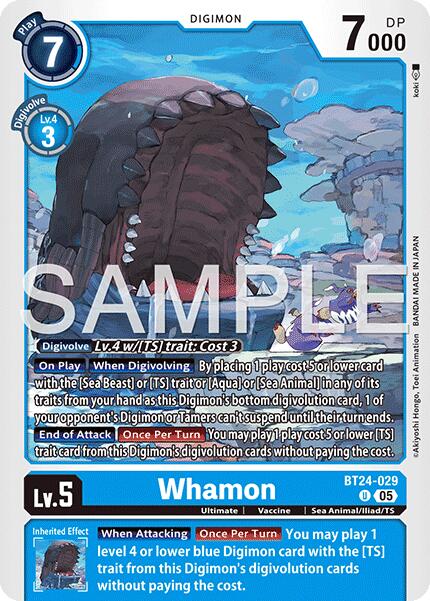 Image of Whamon [BT24-029] [Time Stranger]