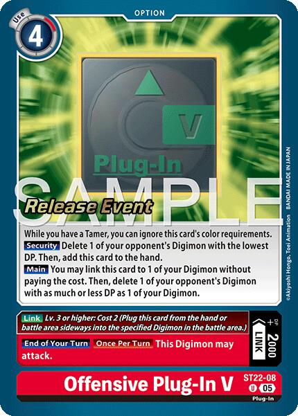 Image of Offensive Plug-In V [ST22-08] [Starter Deck: Amethyst Mandala Advanced Deck Set Release Event Cards]