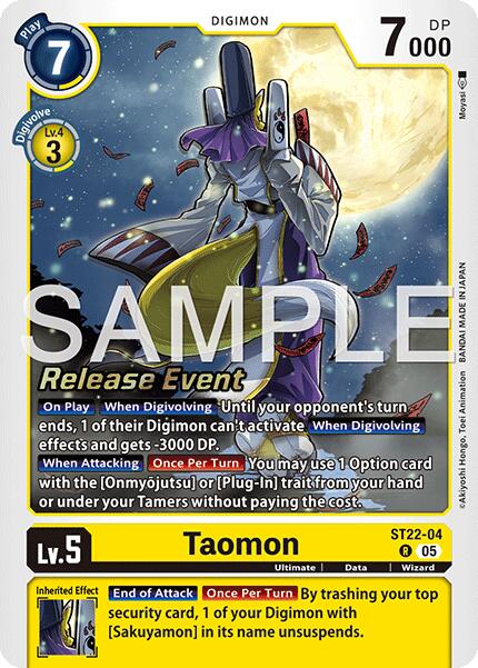 Image of Taomon [ST22-04] [Starter Deck: Amethyst Mandala Advanced Deck Set Release Event Cards]