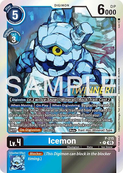 Image of Icemon [P-215] (Official Store Tournament 2026 Vol. 1 Winner) [Promotional Cards]