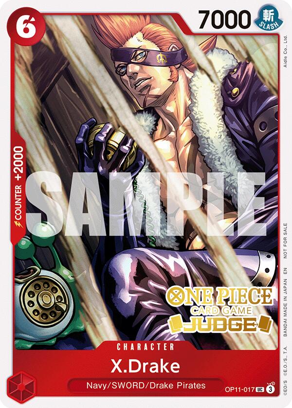Image of X.Drake (Judge Pack Vol. 7) [One Piece Promotion Cards]