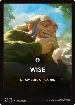 Image of Wise Theme Card [Avatar: The Last Airbender Tokens]