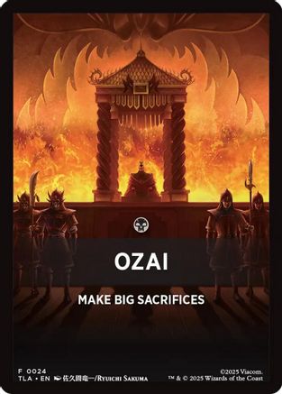Image of Ozai Theme Card [Avatar: The Last Airbender Tokens]