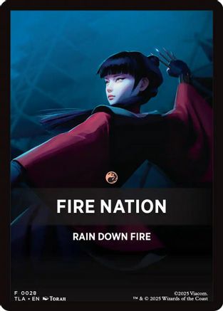Image of Fire Nation Theme Card [Avatar: The Last Airbender Tokens]
