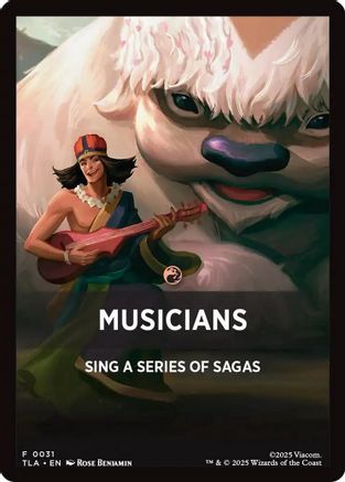 Image of Musicians Theme Card [Avatar: The Last Airbender Tokens]