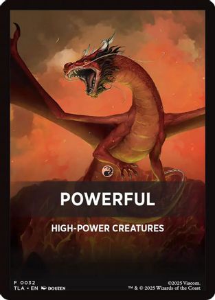 Image of Powerful Theme Card [Avatar: The Last Airbender Tokens]