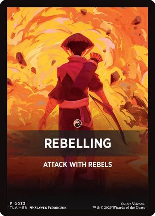 Image of Rebelling Theme Card [Avatar: The Last Airbender Tokens]