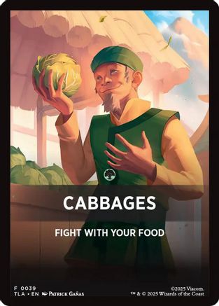 Image of Cabbages Theme Card [Avatar: The Last Airbender Tokens]