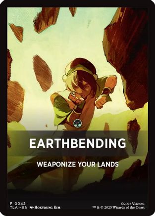 Image of Earthbending Theme Card (0042) [Avatar: The Last Airbender Tokens]