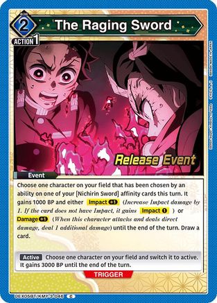 Image of The Raging Sword (UEX05BT/KMY-3-046) - UEX05BT Demon Slayer Kimetsu no Yaiba Vol2 Release Event Cards