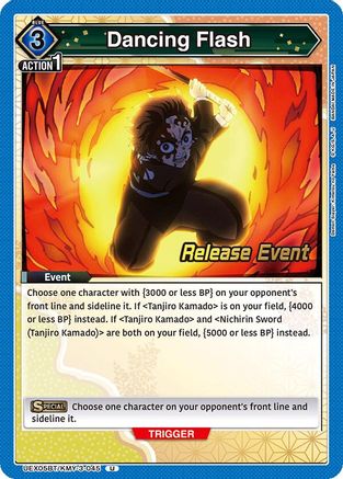 Image of Dancing Flash (UEX05BT/KMY-3-045) - UEX05BT Demon Slayer Kimetsu no Yaiba Vol2 Release Event Cards