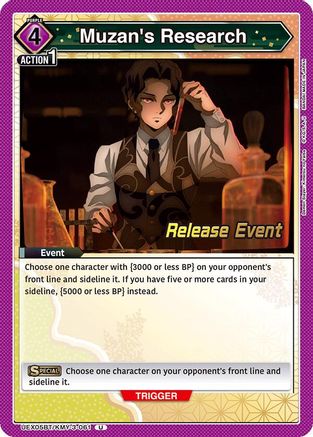 Image of Muzan's Research (UEX05BT/KMY-3-061) - UEX05BT Demon Slayer Kimetsu no Yaiba Vol2 Release Event Cards