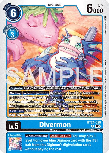 Image of Divermon [BT24-028] [Time Stranger]