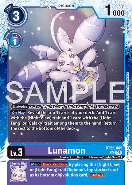 Image of Lunamon [BT22-069] (Regulation Battle Vol. 4 Participant) [Cyber Eden]