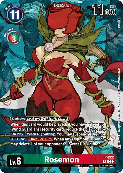Image of Rosemon [P-222] (Time Stranger Box Topper) [Promotional Cards]
