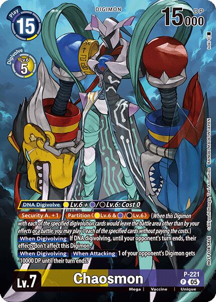 Image of Chaosmon [P-221] (Time Stranger Box Topper) [Time Stranger]
