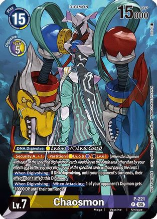 Image of Chaosmon [P-221] (Time Stranger Box Topper) [Time Stranger]