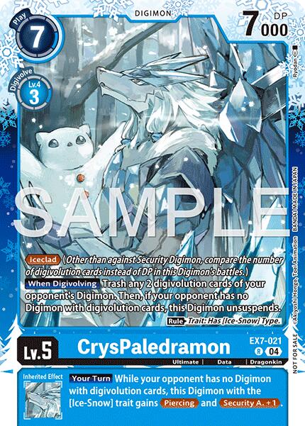 Image of CrysPaledramon [EX7-021] (Regulation Battle Vol. 4 Winner) [Digimon LIBERATOR]