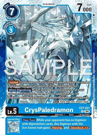 Image of CrysPaledramon [EX7-021] (Regulation Battle Vol. 4 Winner) [Digimon LIBERATOR]