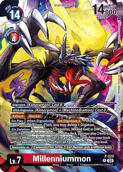 Image of Millenniummon [P-220] (Time Stranger Box Topper) [Promotional Cards]