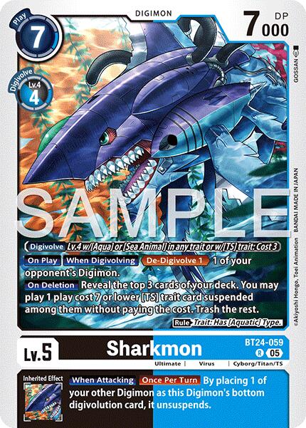 Image of Sharkmon [BT24-059] [Time Stranger]