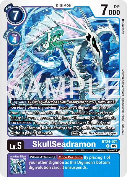 Image of SkullSeadramon [BT24-074] [Time Stranger]