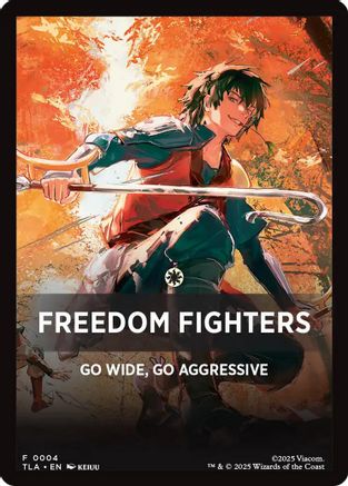 Image of Freedom Fighters Theme Card [Avatar: The Last Airbender Tokens]