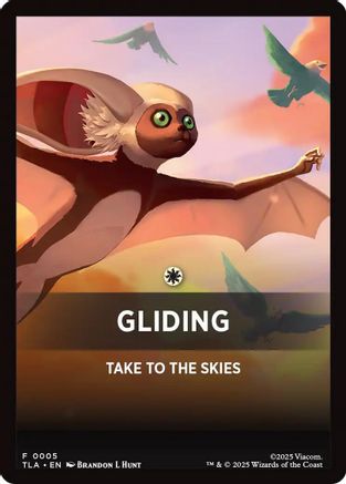 Image of Gliding Theme Card [Avatar: The Last Airbender Tokens]