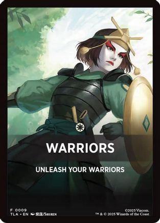Image of Warriors Theme Card [Avatar: The Last Airbender Tokens]