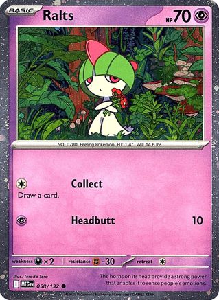 Image of Ralts (058/132) (Cosmos Holo) [Miscellaneous Cards]