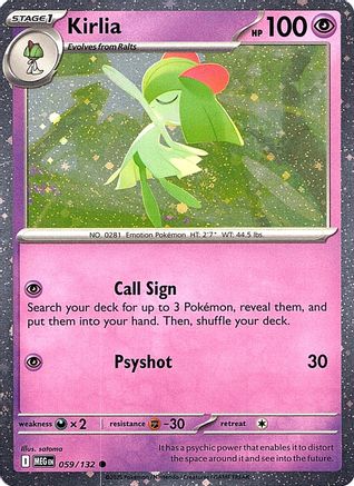 Image of Kirlia (059/132) (Cosmos Holo) [Miscellaneous Cards]