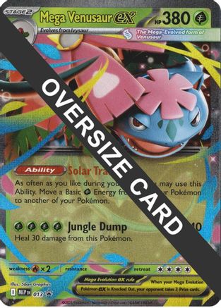 Image of Mega Venusaur ex (013) (Jumbo) [Mega Evolution Promo]