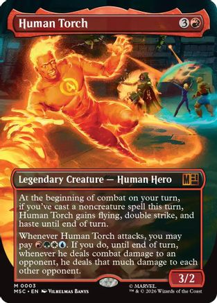 Image of Human Torch (Borderless) [Marvel Super Heroes Commander]
