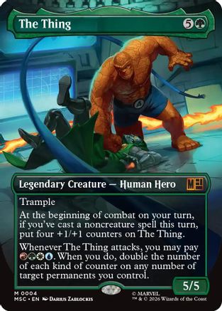 Image of The Thing (Borderless) [Marvel Super Heroes Commander]