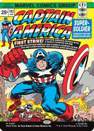 Image of Captain America, Super-Soldier (Borderless) [Marvel Super Heroes]