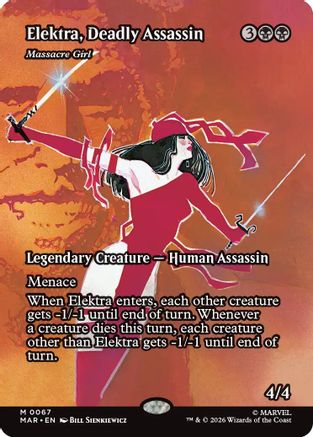 Image of Elektra, Deadly Assassin - Massacre Girl (Borderless) [Marvel Universe: Eternal-Legal]