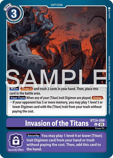 Image of Invasion of the Titans [BT24-098] [Time Stranger]