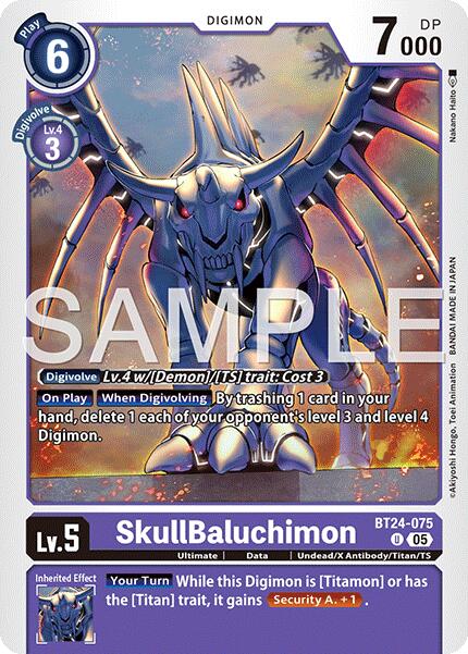 Image of SkullBaluchimon [BT24-075] [Time Stranger]