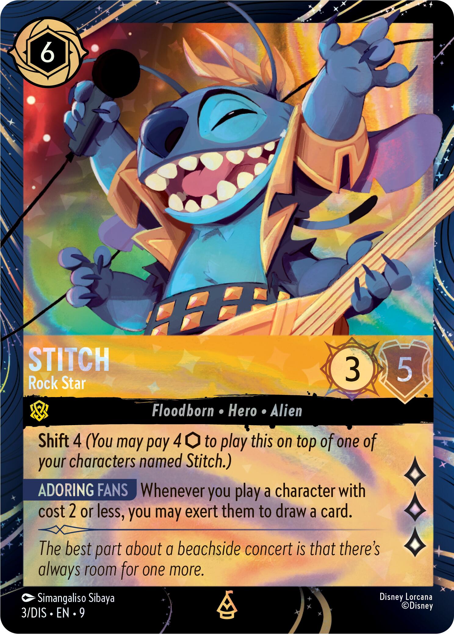 Image of Stitch - Rock Star (3) [Promo Cards]