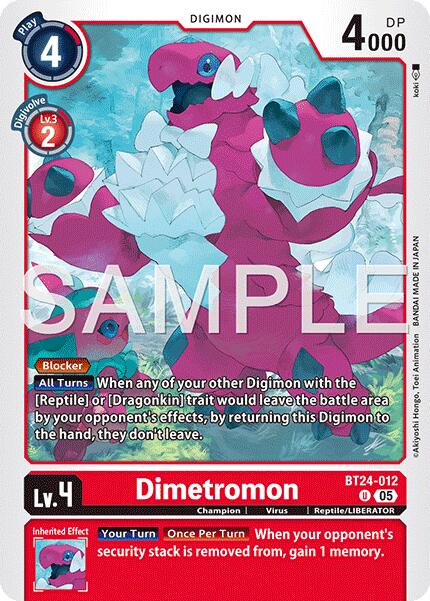 Image of Dimetromon [BT24-012] [Time Stranger]