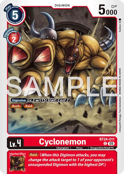 Image of Cyclonemon [BT24-011] [Time Stranger]