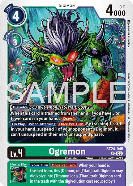 Image of Ogremon [BT24-045] [Time Stranger]